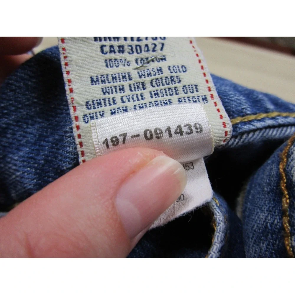 Vintage Y2K True Religion Men's Straight Leg Jeans Size (32x28.5) Flap Pocket